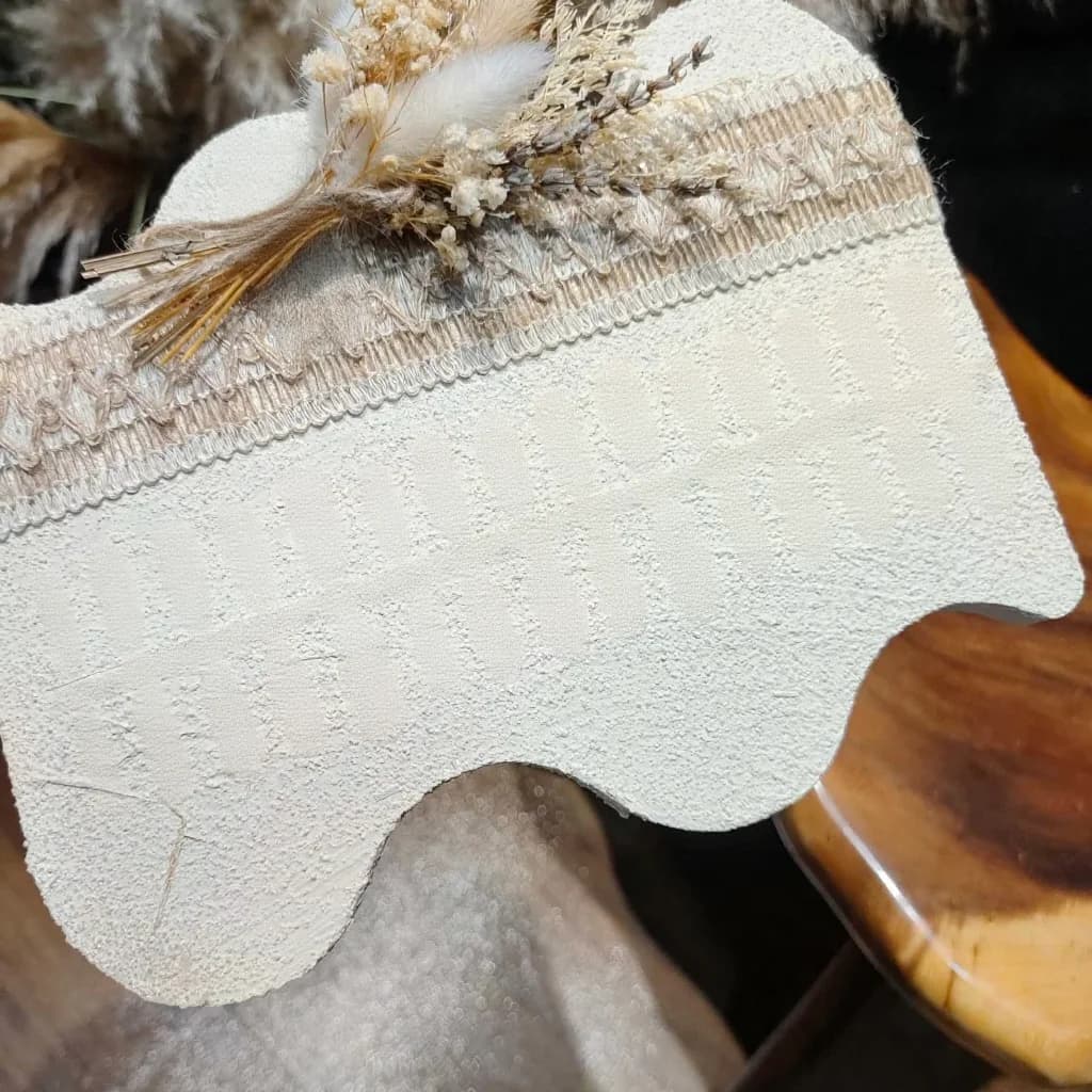 Kattöga press-on naglar mjölkvit medium oval mjuk gelstil